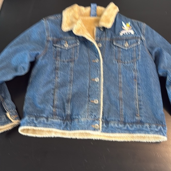 Disney Blue Denim women’s Jacket featuring Tinker Bell - Picture 3 of 7